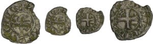 Aquitaine - Edouard III - Obole au léopard * Aquitaine - Edouard III - Obole au léopard *