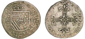 Artois - Philippe II - 1/20 d'écu 1584 (Arras) Artois - Philippe II - 1/20 d'écu 1584 (Arras)