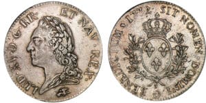 Louis XV - Ecu à la vieille tête - 1772 D (Lyon) Louis XV - Ecu à la vieille tête - 1772 D (Lyon)