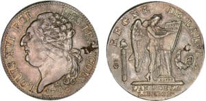 1/2 écu de 3 livres type FRANCOIS 1793 A (Paris) 1/2 écu de 3 livres type FRANCOIS 1793 A (Paris)