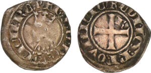 Provence - Robert d'Anjou - Double denier (Avignon) Provence - Robert d'Anjou - Double denier (Avignon)