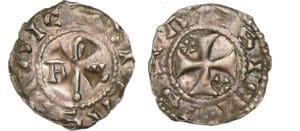Picardie - Abbaye de Corbie - Denier Picardie - Abbaye de Corbie - Denier