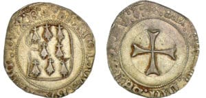 Bretagne - François II - Blanc d'argent à la targe (Rennes) Bretagne - François II - Blanc d'argent à la targe (Rennes)