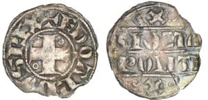 Picardie - Comté de Ponthieu - Edouard Ier d'Angleterre - Obole Picardie - Comté de Ponthieu - Edouard Ier d'Angleterre - Obole