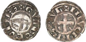 Nivernais - Comté de Nevers - Gui de Forez - Denier Nivernais - Comté de Nevers - Gui de Forez - Denier