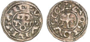 Comté d'Anjou - Geoffroi II - Denier Comté d'Anjou - Geoffroi II - Denier