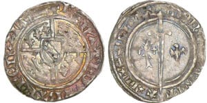 Duché de Lorraine - René 1er - Demi-gros (Saint-Michel) Duché de Lorraine - René 1er - Demi-gros (Saint-Michel)