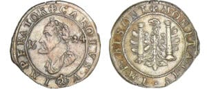 Franche - Comté - Besançon - Charles Quint - 1/4 de teston 1624 (Besançon) Franche - Comté - Besançon - Charles Quint - 1/4 de teston 1624 (Besançon)