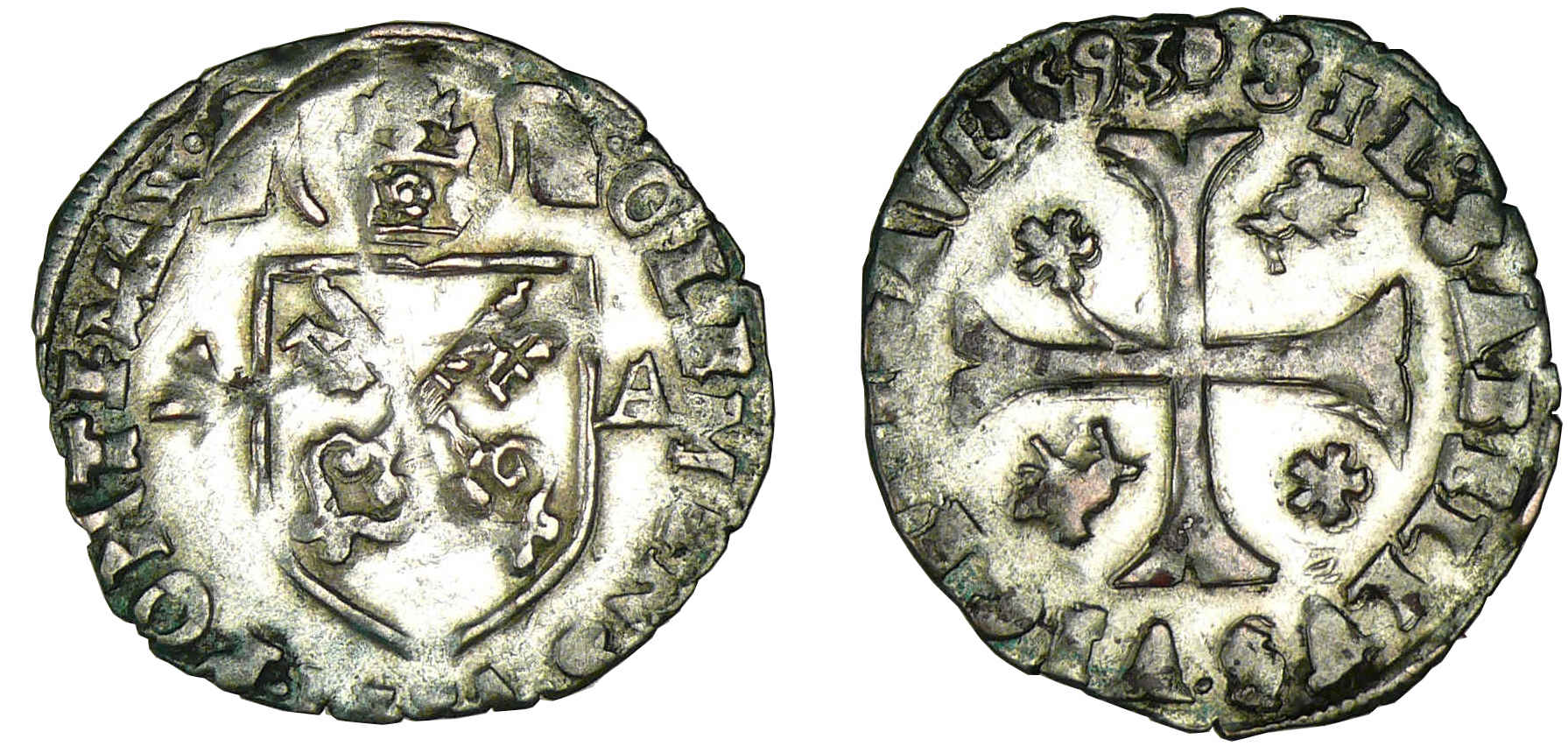 Comtat venaissin - Clément VIII - Douzain 1593 (Carpentras) Comtat venaissin - Clément VIII - Douzain 1593 (Carpentras)