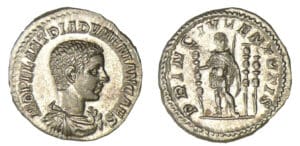Diaduménien - Denier (218, Rome) Diaduménien - Denier (218, Rome)