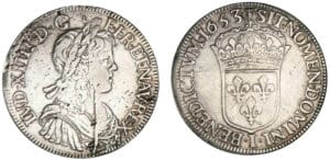 Louis XIV - Ecu à la mèche longue 1653 I (Limoges) Louis XIV - Ecu à la mèche longue 1653 I (Limoges)