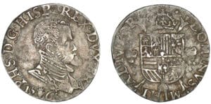 Brabant - Philippe II - Cinquième d'écu 1565 (Anvers)