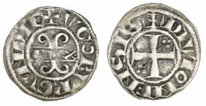 Bourgogne - Hugues V - Denier (Auxonne)