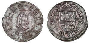 Espagne - Philippe IV - 16 maravedis 1662 SM (Madrid)