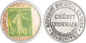 Timbre monnaie crédit lyonnais