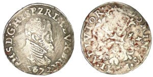 Brabant - Philippe II - Dixième d'écu 1572 (Anvers) Brabant - Philippe II - Dixième d'écu 1572 (Anvers)