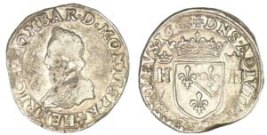 Dombes - Henri II de Montpensier - Teston 1606 (Trévoux)