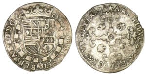 Brabant - Albert et Isabelle - Stoter (1/8 de florin) 1600 (Maestricht)