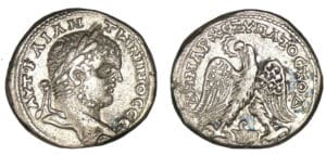 Caracalla - Tétradrachme (215-217, Syrie, Séleucie et Piérie - Antioche) Aigle Caracalla - Tétradrachme (215-217, Syrie, Séleucie et Piérie - Antioche) Aigle