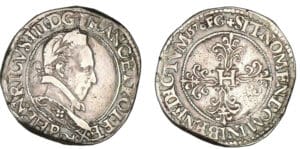 Henri III - Franc au col plat 1578 P (Dijon)