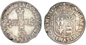 Louis XIII - Quart d'écu du Béarn 1611 (Morlàas)