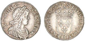 Louis XIV - Douzième d'écu à la mèche longue 1647 A (Paris) Louis XIV - Douzième d'écu à la mèche longue 1647 A (Paris)