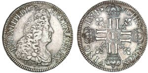 Louis XIV - Ecu aux 8 L 1er type 1690 L (Bayonne) Louis XIV - Ecu aux 8 L 1er type 1690 L (Bayonne)