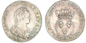 Louis XV - Quart d'écu Vertugadin 1716 & (Aix)