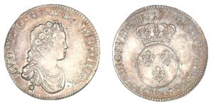 Louis XV - Dixième d'écu Vertugadin 1716 A (Paris)