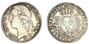 Louis XV - Dixième d'écu au bandeau 1744 AA (Metz)