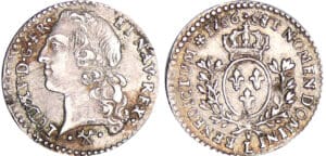 Louis XV - Vingtième d'écu au bandeau 1766 L (Bayonne)