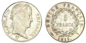 5 francs Napoléon 100 jours 1815 I (Limoges) 5 francs Napoléon 100 jours 1815 I (Limoges)