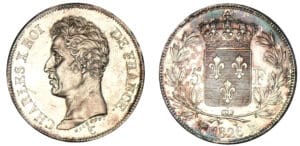 5 francs Charles X - 1er type 1826 MA (Marseille) 5 francs Charles X - 1er type 1826 MA (Marseille)