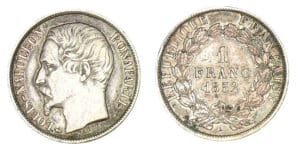 1 franc Louis Napoléon Bonaparte 1852 A (Paris)