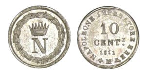 Italie - Lombardie - Napoléon 1er - 10 centesimi 1811 M (Milan)