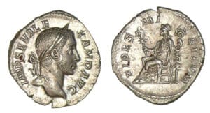 Alexandre Sévère - Denier (226, Rome) La Fidélité Alexandre Sévère - Denier (226, Rome) La Fidélité