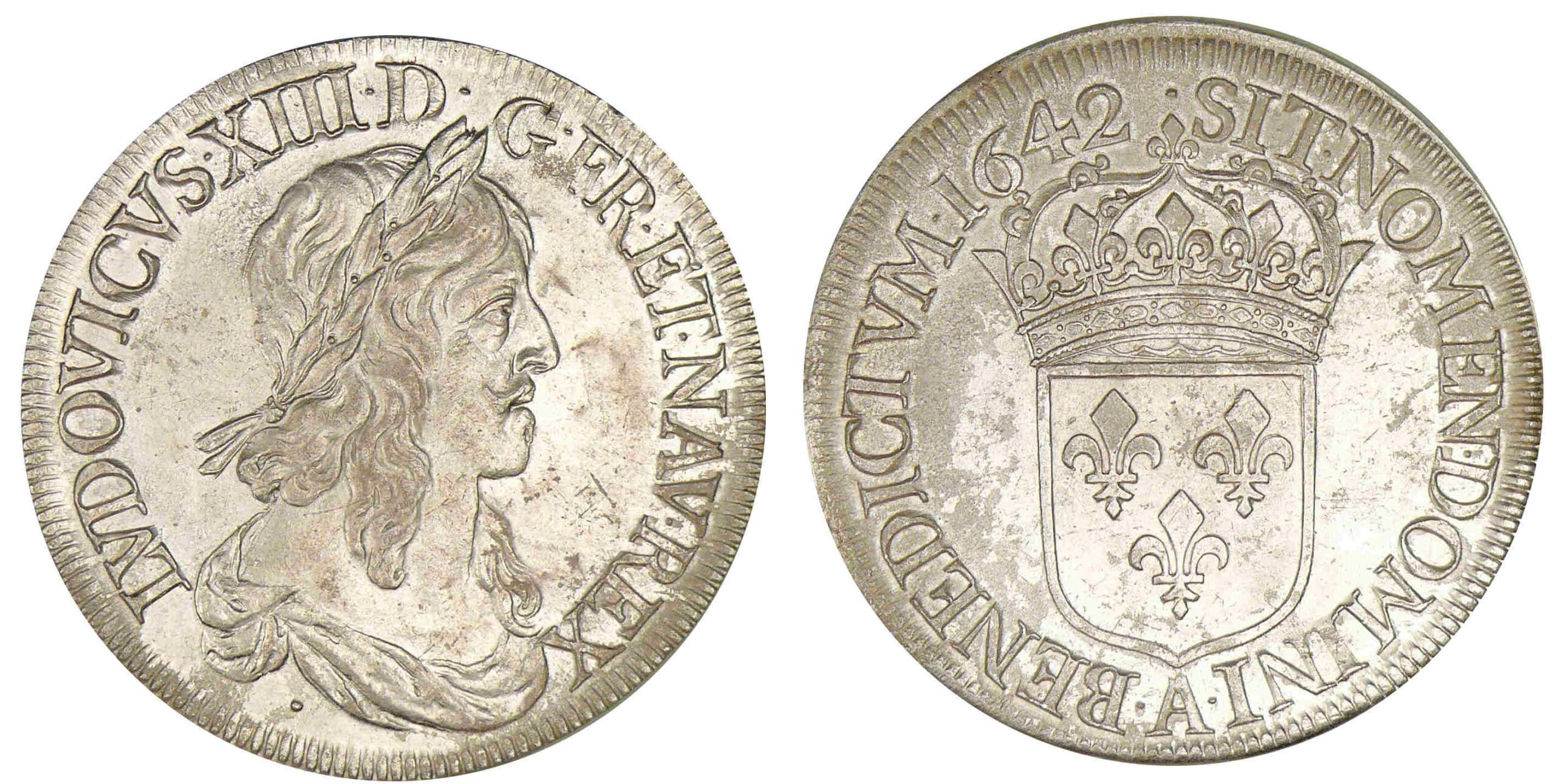 Louis XIII - Ecu 1er poinçon 1642 A (Paris) Louis XIII - Ecu 1er poinçon 1642 A (Paris)