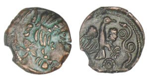 CARNUTES - Bronze à l'aigle et au serpent (52 av. J.-C.)