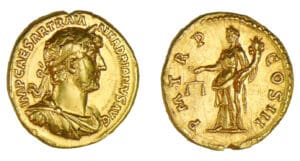 Hadrien - Aureus (123, Rome) - L'Equité