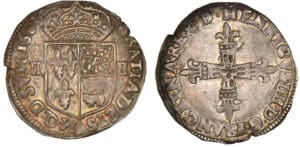 Henri IV - Quart d'écu de Béarn - 1601 (Morlaàs)