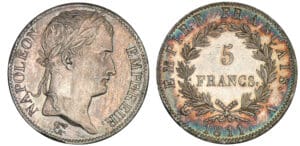 5 francs Napoléon revers empire 1811 A (Paris) 5 francs Napoléon revers empire 1811 A (Paris)
