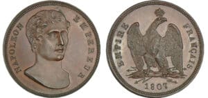 Italie - République Ligure - Napoléon 1er - Essai de la 100 francs 1807 Italie - République Ligure - Napoléon 1er - Essai de la 100 francs 1807
