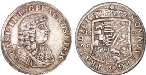 Allemagne - Anhalt-Zerbst - Charles Guillaume - 2/3 de thaler 1678
