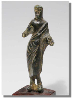Etrusque - Magnifique statuette en bronze - Vème siècle av. J.-C. Etrusque - Magnifique statuette en bronze - Vème siècle av. J.-C.