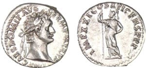 Domitien - Denier (92, Rome) - Pallas combattant Domitien - Denier (92, Rome) - Pallas combattant
