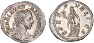 Alexandre Sévère - Denier (232, Rome) - L'Espérance Alexandre Sévère - Denier (232, Rome) - L'Espérance