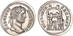 Dioclétien - Argenteus (300-301, Ticinum)