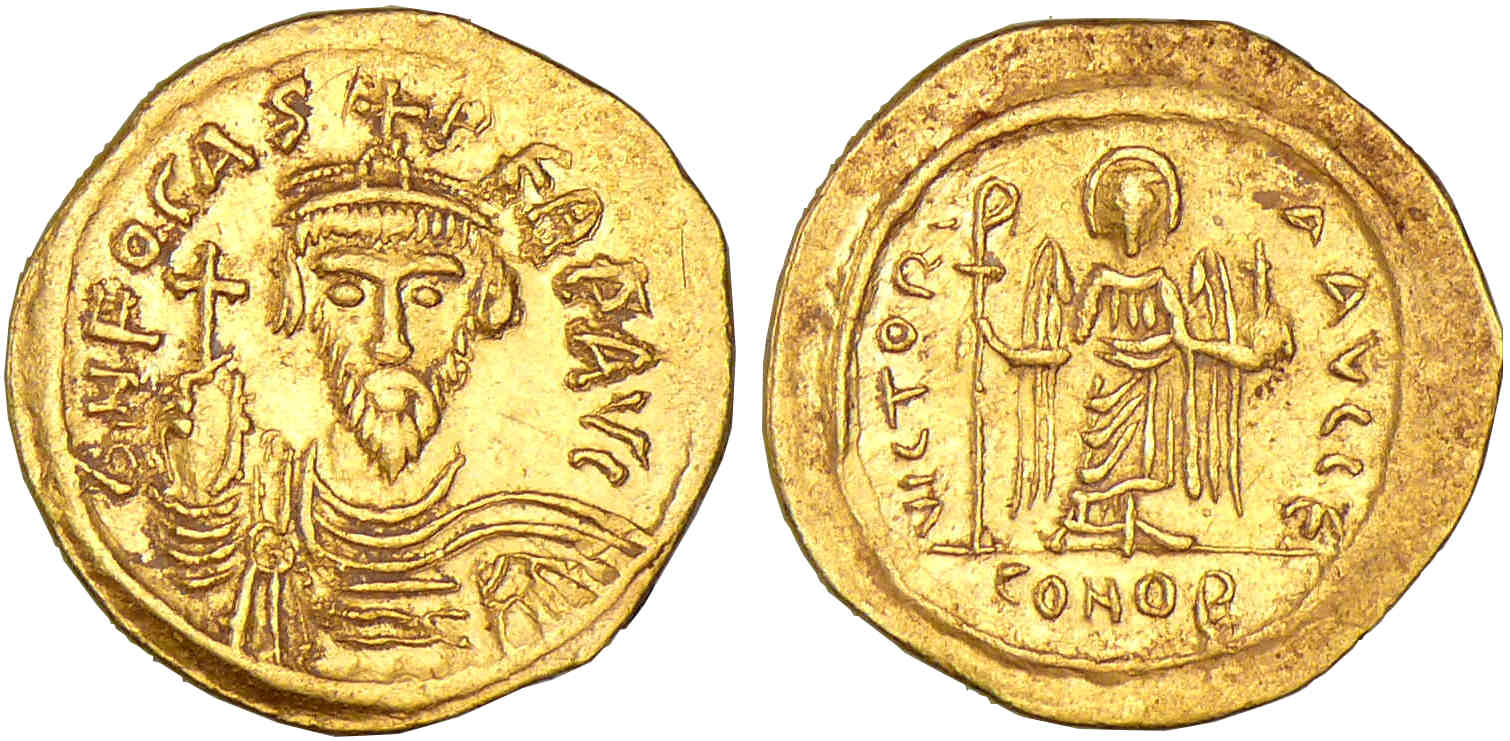 Focas - Solidus (602-610, Constantinople) Focas - Solidus (602-610, Constantinople)