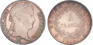 5 francs Napoléon - 100 jours - 1815 A (Paris) 5 francs Napoléon - 100 jours - 1815 A (Paris)