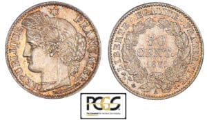 50 centimes Cérès 1871 A (Paris)